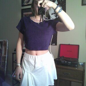 Offline by Aerie Terry Cloth Cropped T-Shirt NWT